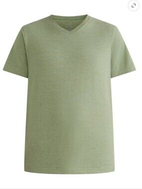 2/$30 George Men's Olive Short Sleeve V-Neck T-Shirt Size 2XL